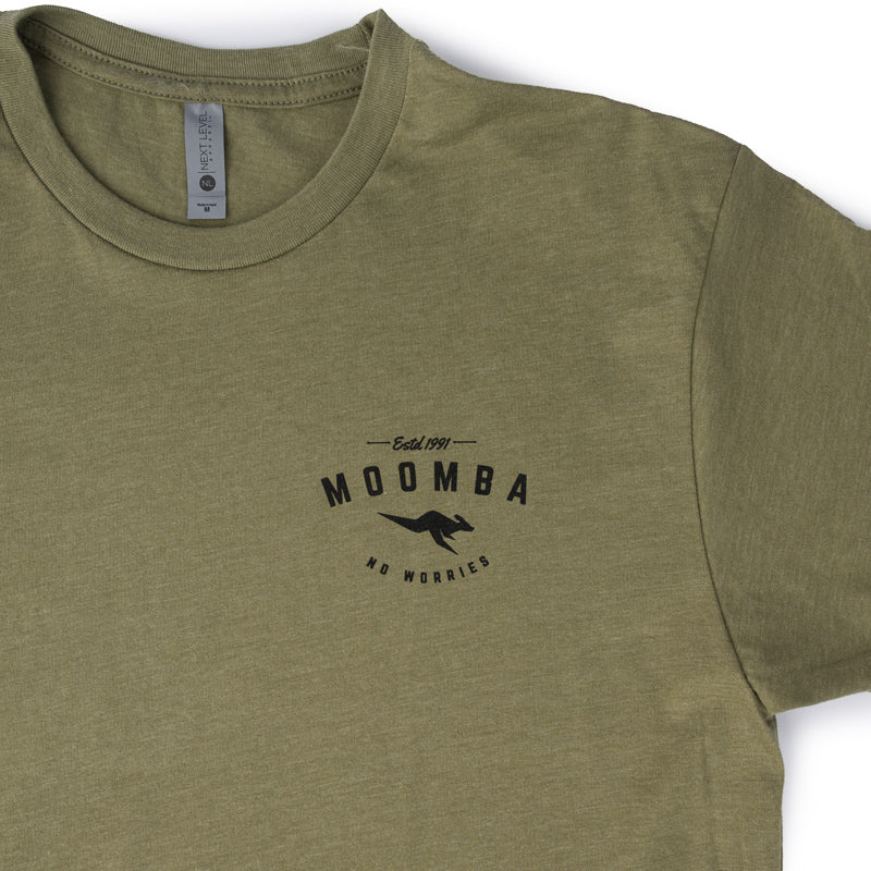 Moomba Boomer Tee - Light Olive