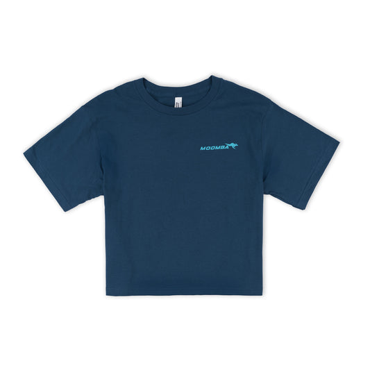 Moomba Women's Meet Me at the Lake Crop Tee - Sea Blue