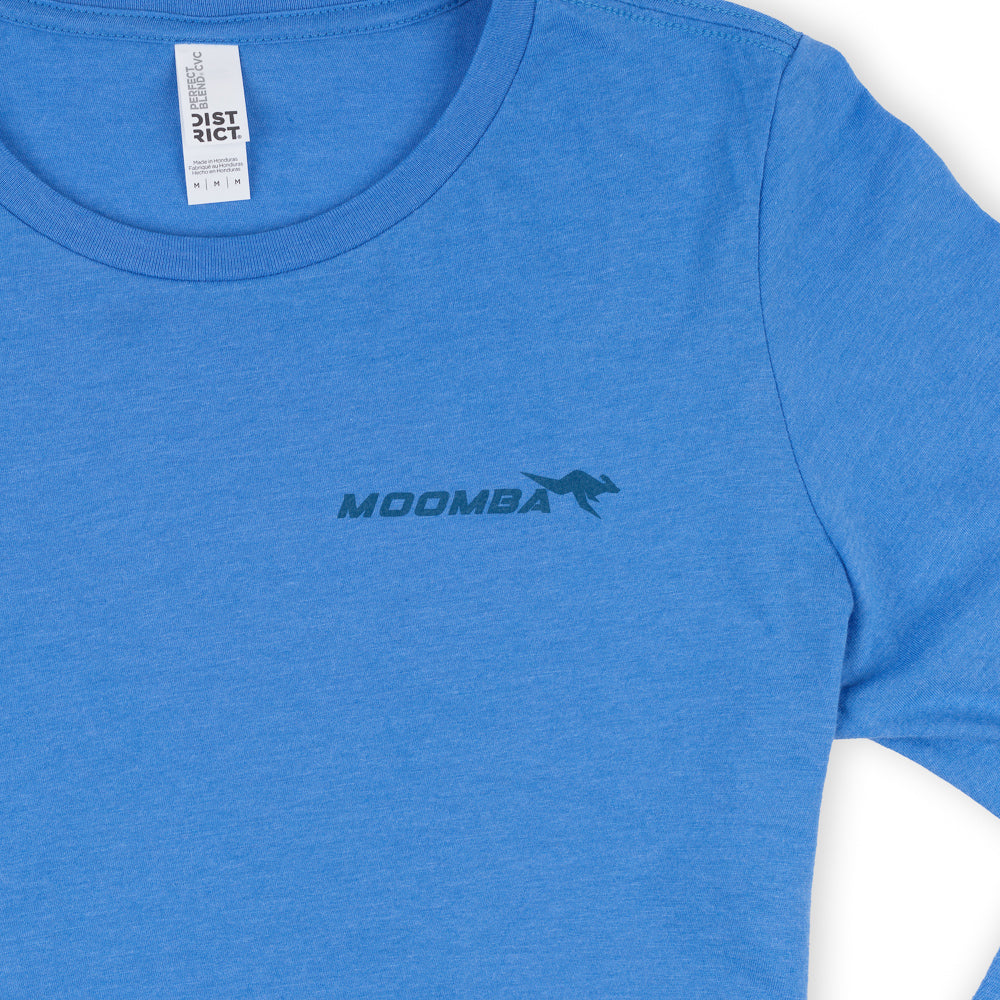 Moomba Women's Meet Me at the Lake Crop LS Tee - Heather Royal