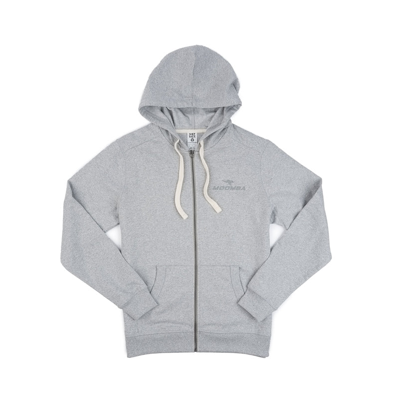 Moomba Full-Zip Hoodie - Light Heather Grey - CLEARANCE