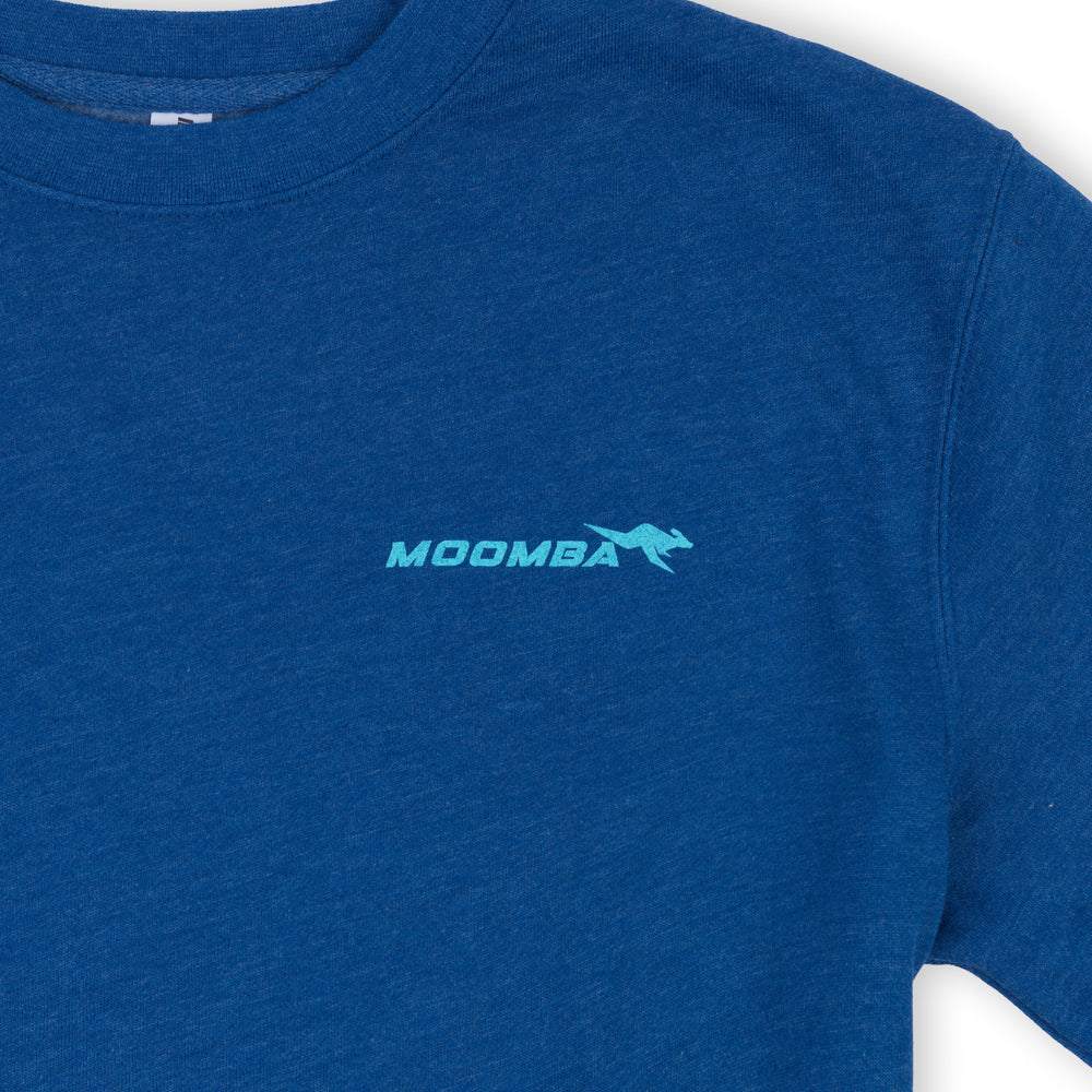 Moomba Go With the Flow Crew Sweatshirt - Royal Heather