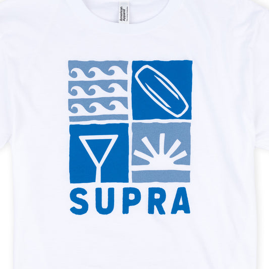 Supra Women's Iconic Crop Tee - White