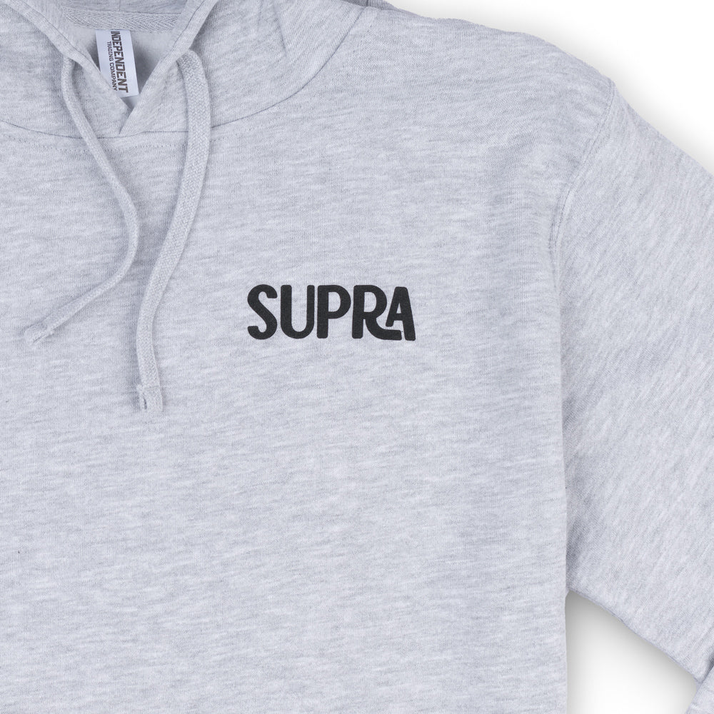 Supra Relentless Hooded Sweatshirt - Light Grey