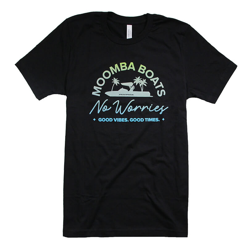 Moomba No Worries Tee - Black - CLEARANCE