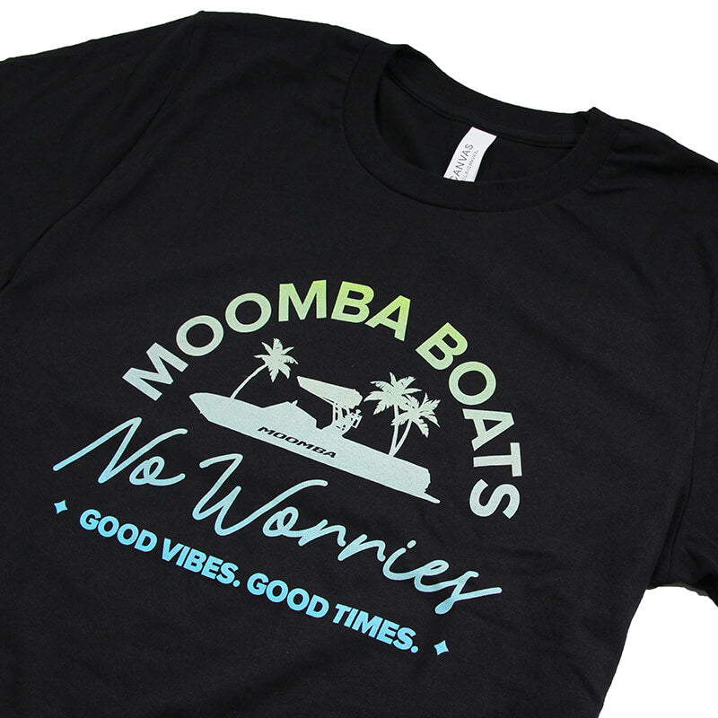 Moomba No Worries Tee - Black - CLEARANCE