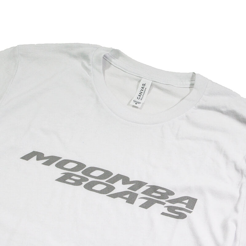 Moomba Core Logo Tee - Solid White Blend - CLEARANCE