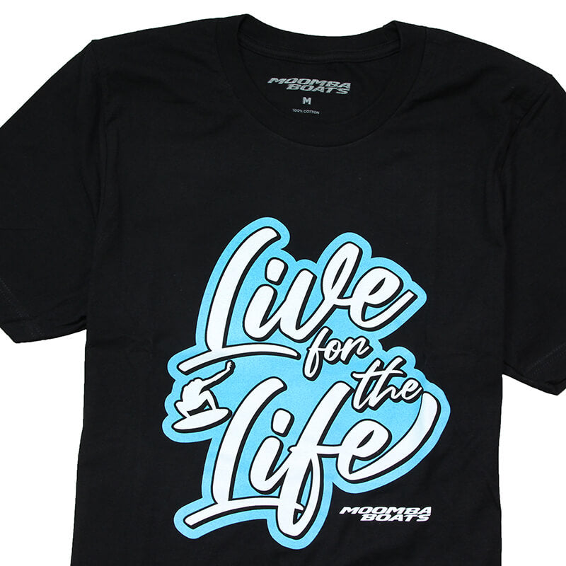 Moomba Live for the Life Tee - Black - CLEARANCE