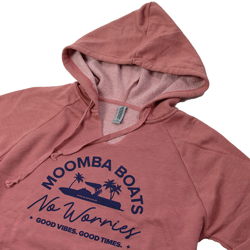 Moomba Ladies No Worries California Hoodie - Dusty Rose