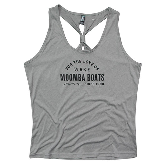 Moomba Women's TriDri Venus Tank - Silver Melange - CLEARANCE