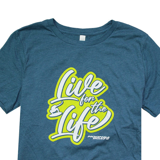 Moomba Women's Live for the Life Relaxed Tee - Heather Deep Teal - CLEARANCE