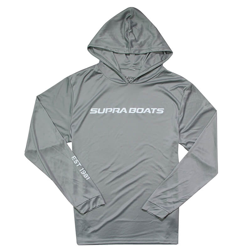 Supra LS Performance Hooded Tee - Medium Grey