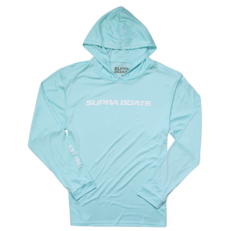 Supra LS Performance Hooded Tee - Aqua