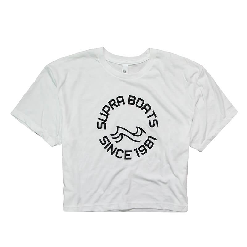 Supra Women's Cool Wave Crop Tee - White