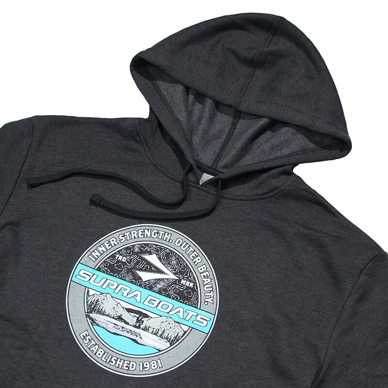 Supra Strength Hooded Sweatshirt - Heather Black - CLEARANCE