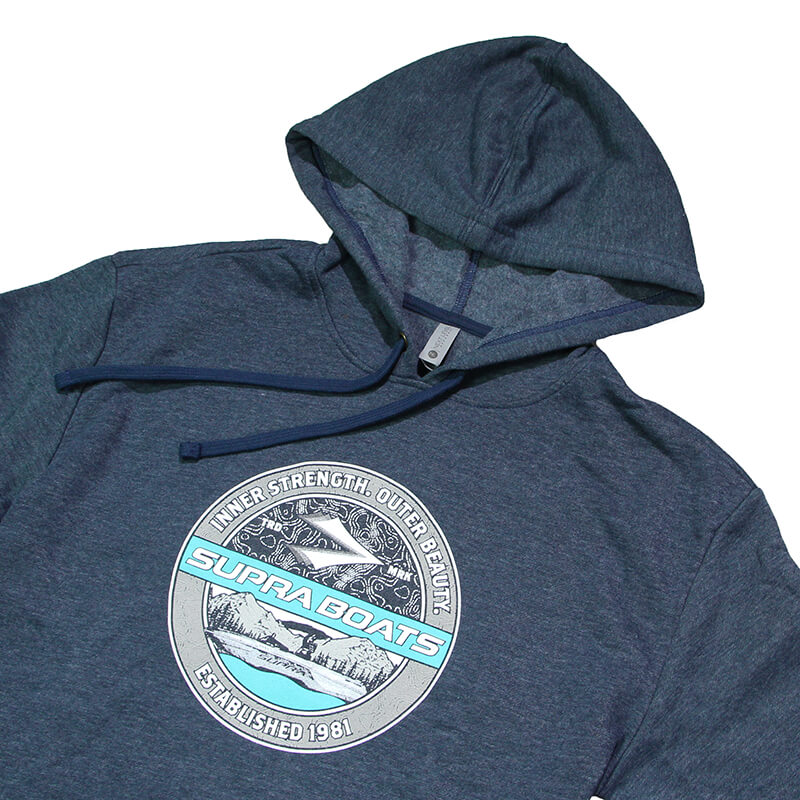 Supra Strength Hooded Sweatshirt - Midnight Navy Heather -CLEARANCE