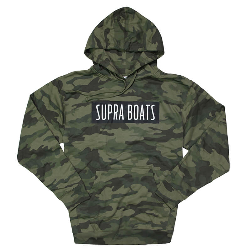 Supra Camo Block Hooded Sweatshirt - Forest Camo