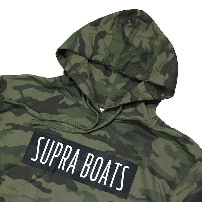 Supra Camo Block Hooded Sweatshirt - Forest Camo