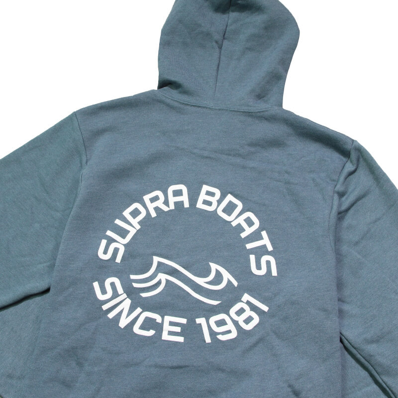 Supra Cool Wave Hooded Sweatshirt - Slate Blue Heather