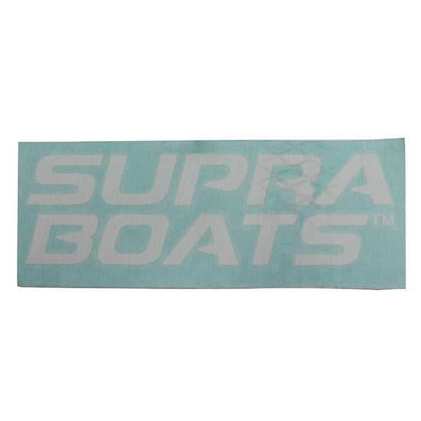 Supra 8" Vinyl Decal - White