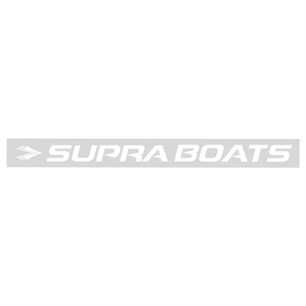 Supra 12" Vinyl Decal - White