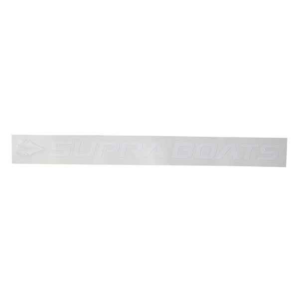 Supra 12" Vinyl Decal - White