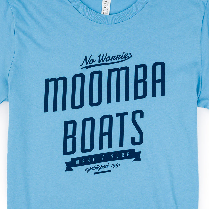 Moomba Banner Tee - Ocean Blue