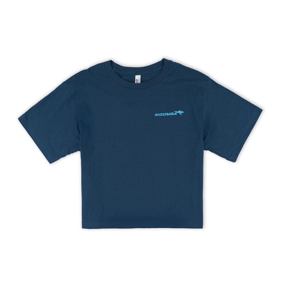 Moomba Women's Meet Me at the Lake Crop Tee - Sea Blue