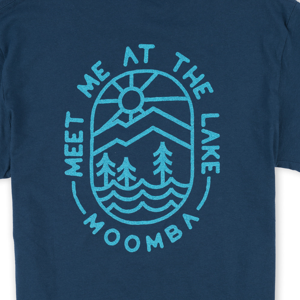 Moomba Women's Meet Me at the Lake Crop Tee - Sea Blue