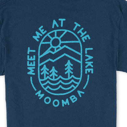 Moomba Women's Meet Me at the Lake Crop Tee - Sea Blue
