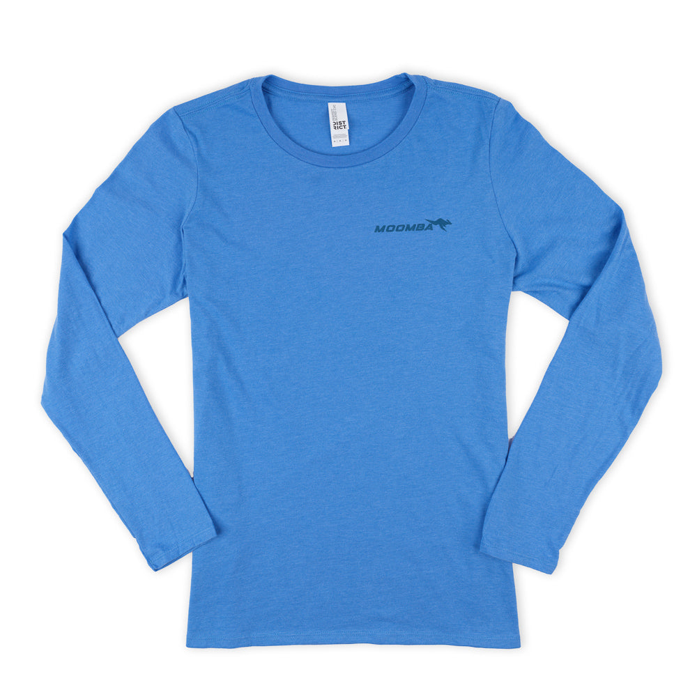 Moomba Women's Meet Me at the Lake Crop LS Tee - Heather Royal