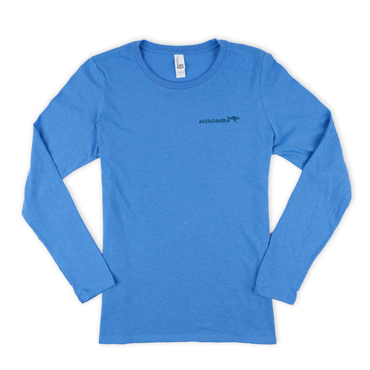 Moomba Women's Meet Me at the Lake Crop LS Tee - Heather Royal
