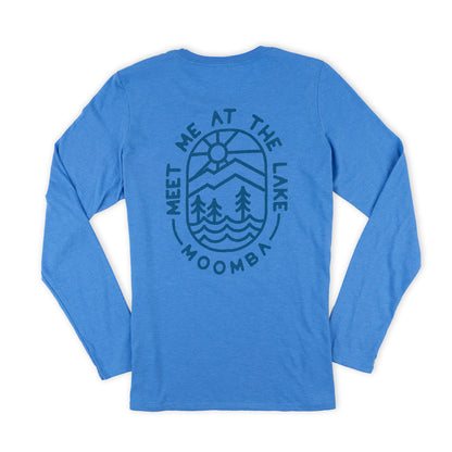 Moomba Women's Meet Me at the Lake Crop LS Tee - Heather Royal