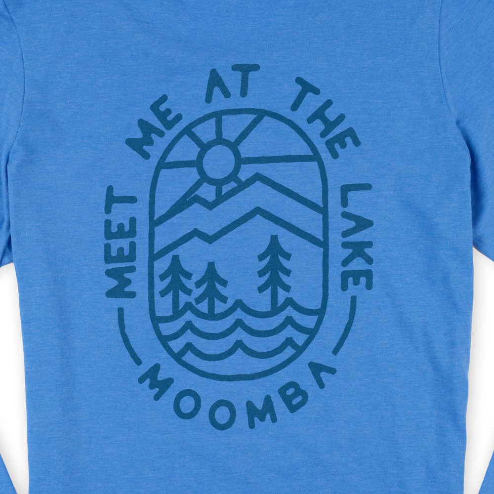 Moomba Women's Meet Me at the Lake Crop LS Tee - Heather Royal