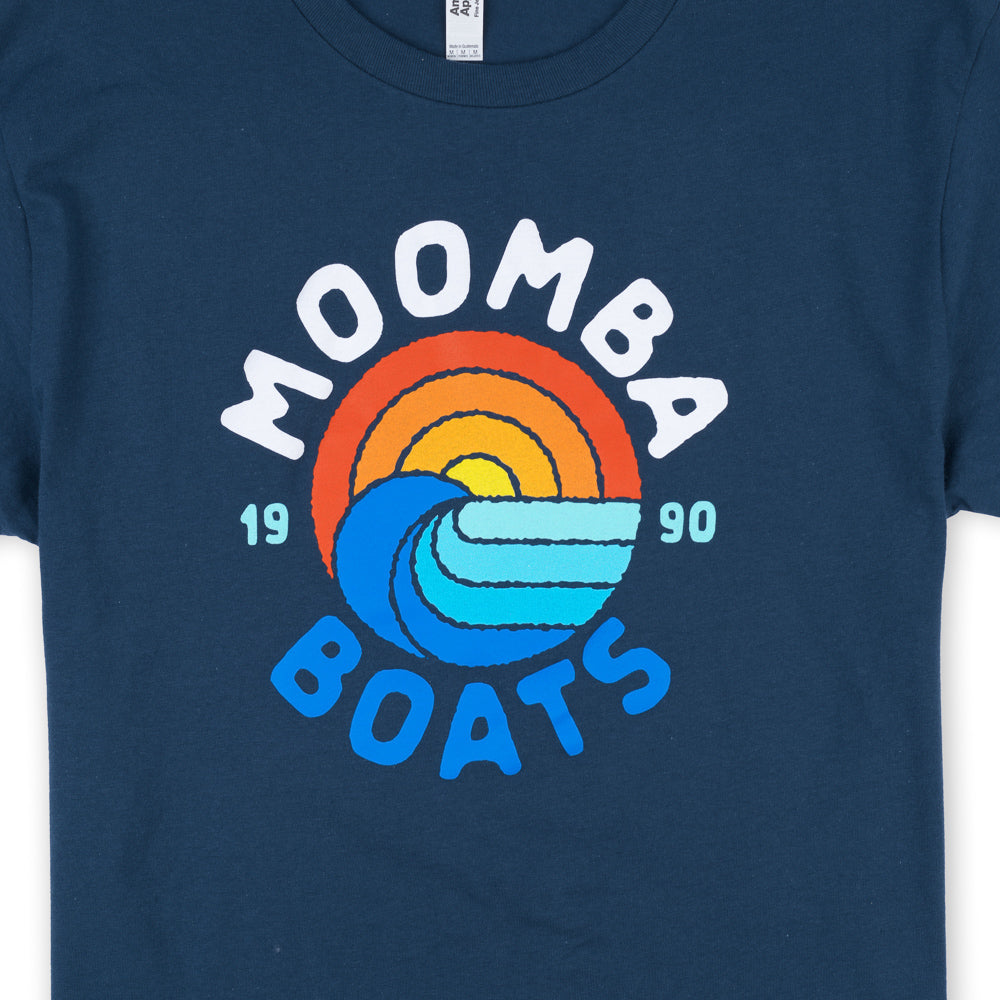 Moomba Women's 1990 Vision Crop Tee - Sea Blue