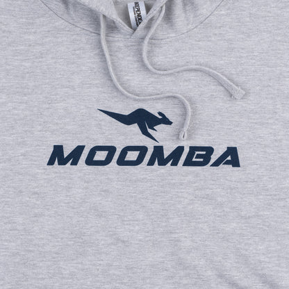 Moomba Stacked Roo Hoodie - Light Grey Heather