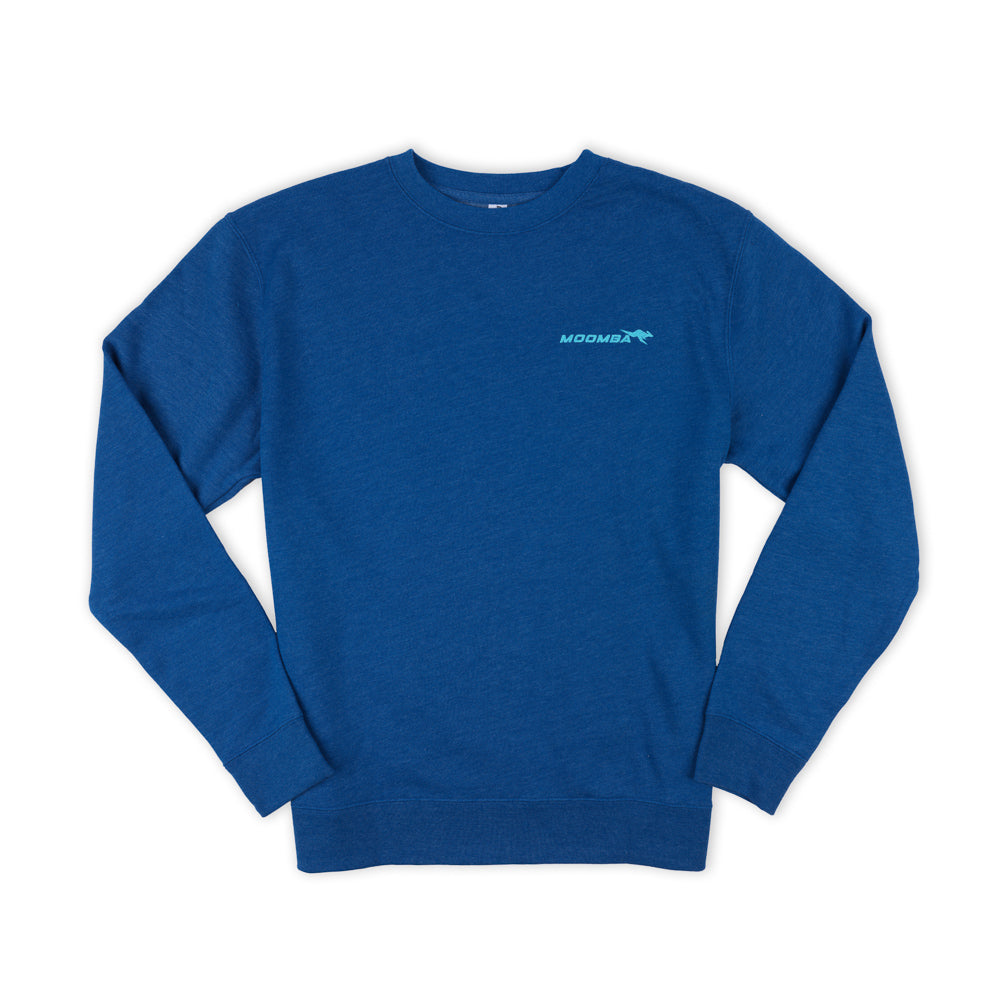 Moomba Go With the Flow Crew Sweatshirt - Royal Heather