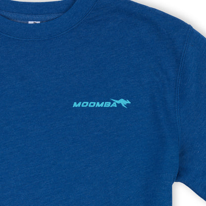 Moomba Go With the Flow Crew Sweatshirt - Royal Heather