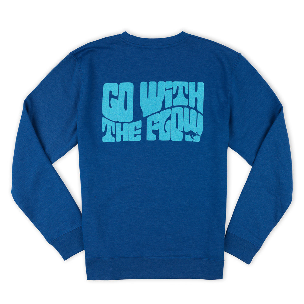 Moomba Go With the Flow Crew Sweatshirt - Royal Heather