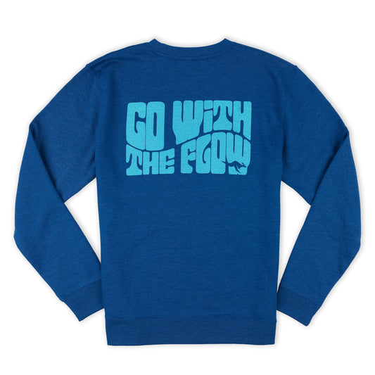 Moomba Go With the Flow Crew Sweatshirt - Royal Heather