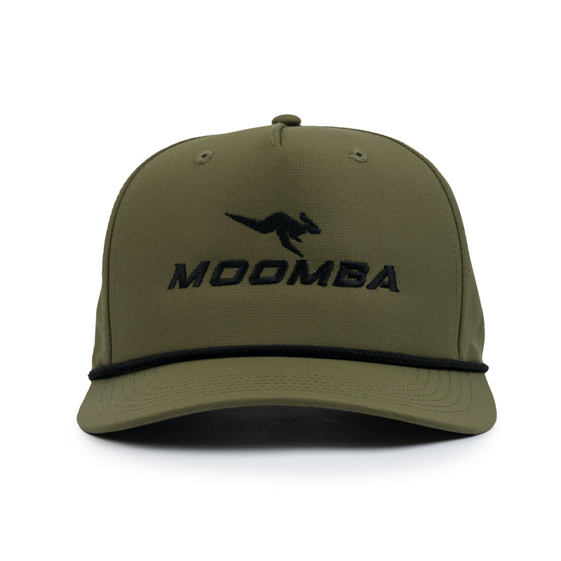 Moomba Performance Rope Cap - Olive Green