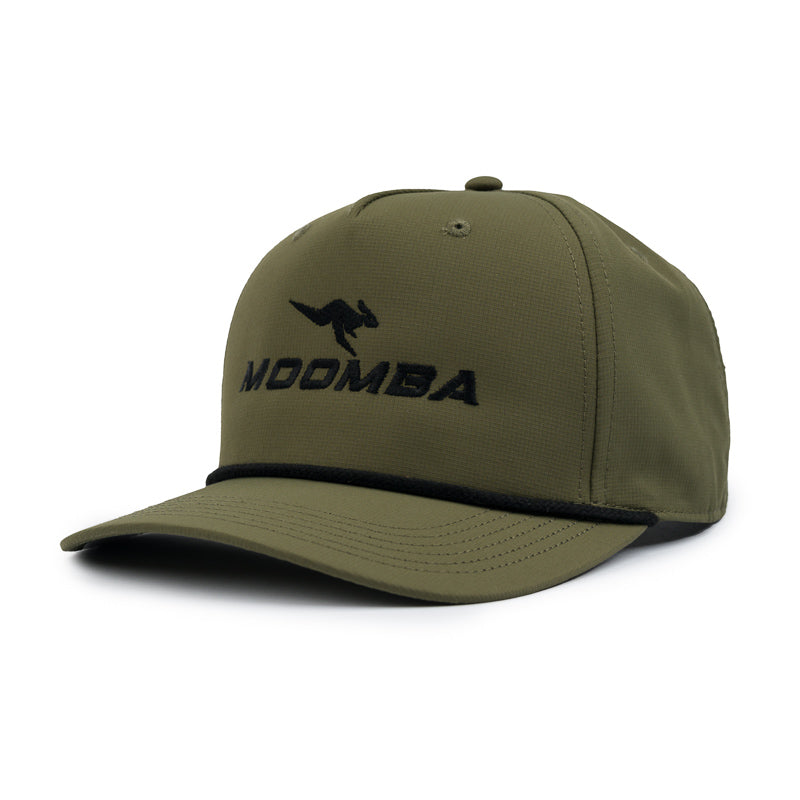 Moomba Performance Rope Cap - Olive Green