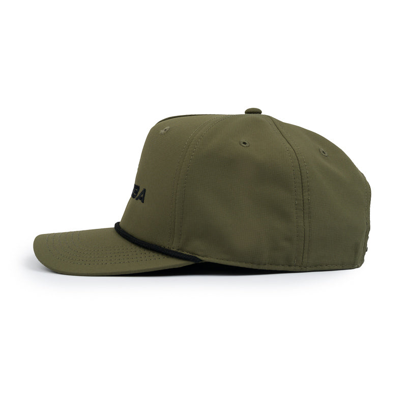 Moomba Performance Rope Cap - Olive Green