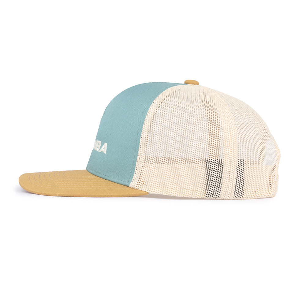Moomba Pacific Trucker Cap - Smoke Blue / Beige / Gold