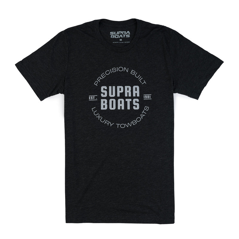 Supra Precision Tee - Charcoal Black