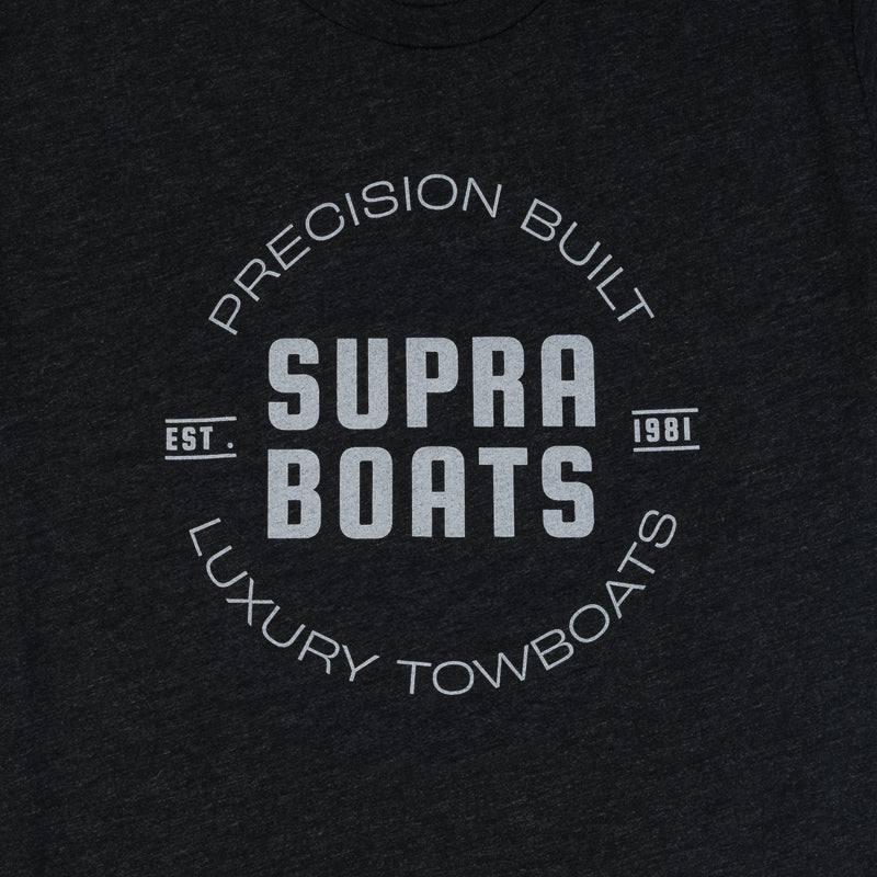 Supra Precision Tee - Charcoal Black