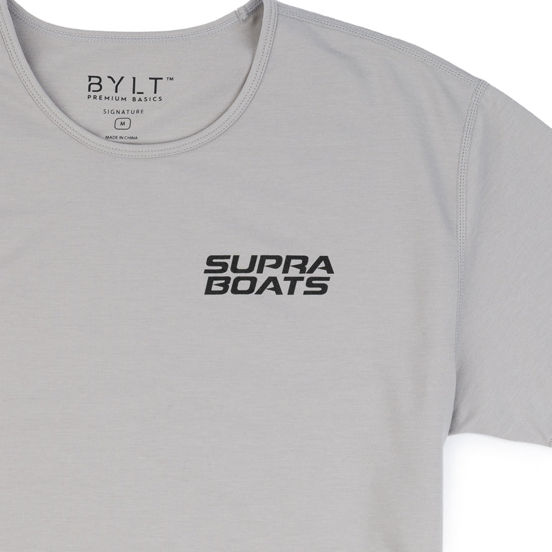 Supra BYLT Drop Cut Tee - Storm Grey