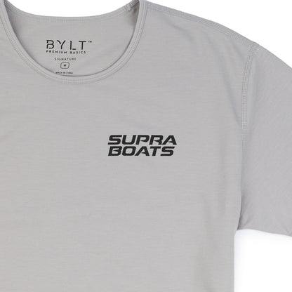 Supra BYLT Drop Cut Tee - Storm Grey