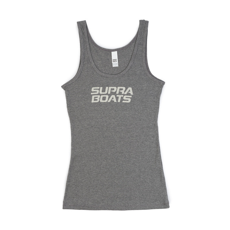 Supra Women's Classic Rib Tank - Grey Frost – Skier's Choice Apparel