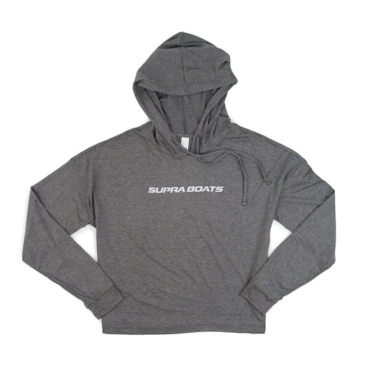 Supra Women's LS Midi Hoodie - Grey Frost