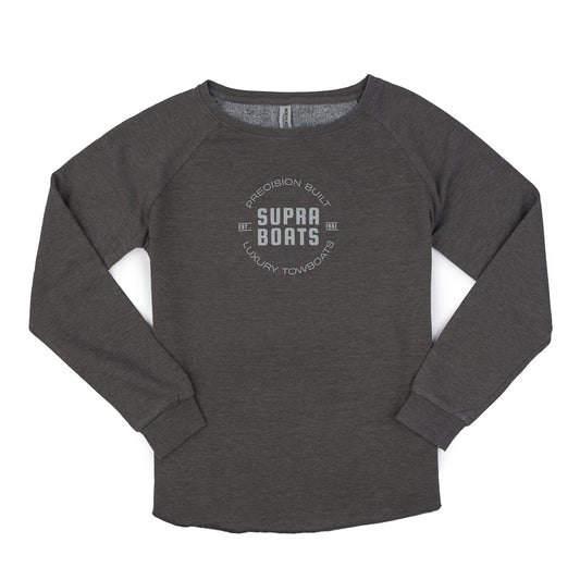 Supra Women's Wave Wash Crewneck Sweatshirt - Shadow